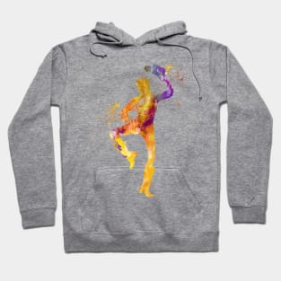 Young woman dances country in watercolor Hoodie